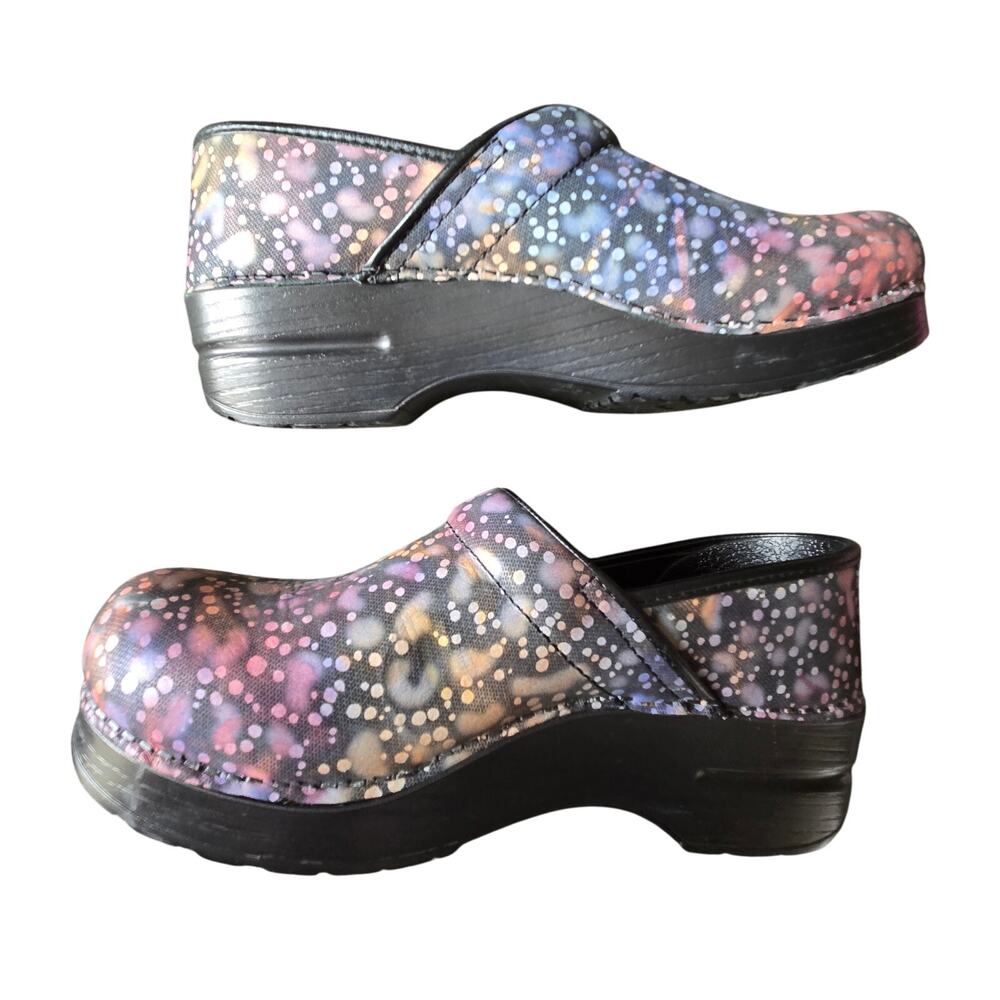 Dansko Clog Womens 39 (8.5-9) Multi Colored Slip Resistant Healthcare Shoe